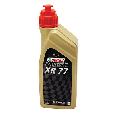 HUILE MOTEUR 2 TEMPS CASTROL XR 77  (1 L)  COMPETITION 100 % SYNTHETIQUE (AGREEE POUR LES COURSES DE MOTO GRAND PRIX)