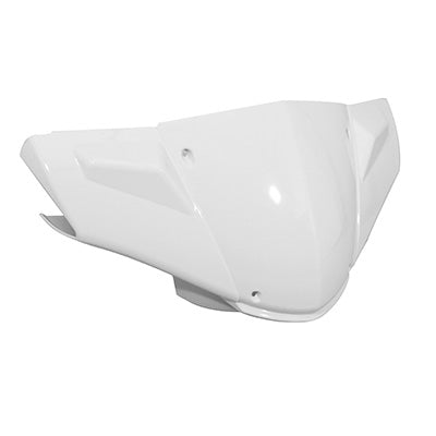 CARENAGE-COUVRE GUIDON AV SCOOT ADAPTABLE PEUGEOT 50 KISBEE 2T ET 4T TOUS MODELES (NOUVEAU 2018+ + ANCIEN MODELE 2010+2017) BLANC BRILLANT  -P2R-