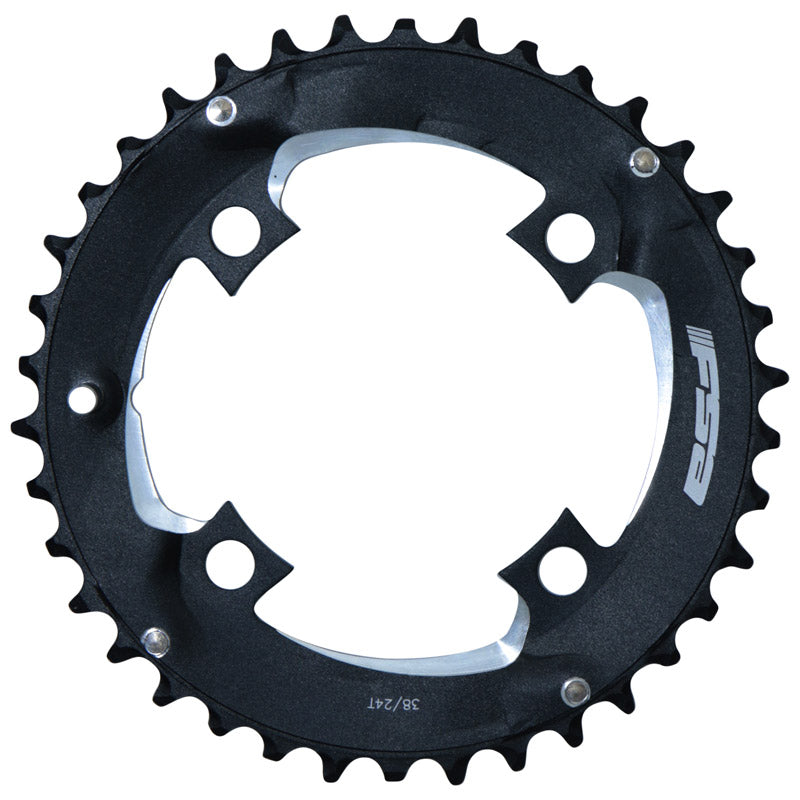 4BRA D.96 MTB CHAINRING FOR FSA ORIGIN 38T EXTERIOR 2x11V. BLACK ALUMINUM (FOR 24T)