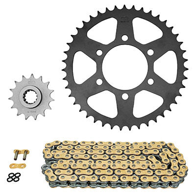 KIT CHAINE ADAPTABLE KAWASAKI 750 Z750 2004+2014  520  15x43  (DIAM COURONNE 80-104-10.5)  (DEMULTIPLICATION ORIGINE)  -AFAM-