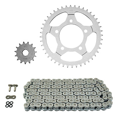 KIT CHAINE ADAPTABLE SUZUKI 650 SV S 1999+2007  525  15x44  (DIAM COURONNE 87-110-10.5)  (DEMULTIPLICATION ORIGINE)  -AFAM-