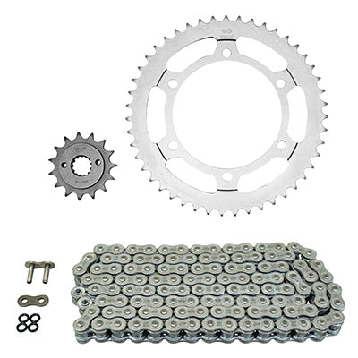 KIT CHAINE ADAPTABLE HONDA 600 XLV TRANSALP 1989+2000  525  15x47  (DIAM COURONNE 130-150-10.5)  (DEMULTIPLICATION ORIGINE)  -AFAM-