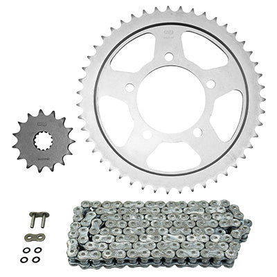 KIT CHAINE ADAPTABLE SUZUKI 600 GSF BANDIT 1995+1999, GSF S BANDIT 1996+1999  530  15x47  (DIAM COURONNE 87-110-10.5)  (DEMULTIPLICATION ORIGINE)  -AFAM-