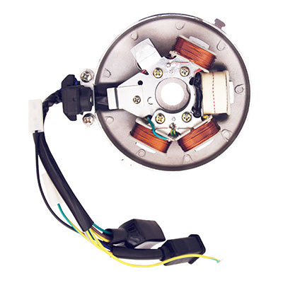 STATOR ALLUMAGE CYCLO ADAPTABLE PEUGEOT 103 ELECTRONIQUE 12V AVEC CAPTEUR ET PLATINE  -P2R-