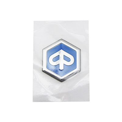 AUTOCOLLANT-STICKER-DECOR-ECUSSON PIAGGIO ORIGINE PIAGGIO COMMUN A LA GAMME (33mm argent semi rigide) - 2H002013-