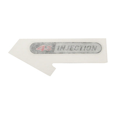 AUTOCOLLANT-STICKER-DECOR "4T INJECTION" SUR FACE AVANT ORIGINE PIAGGIO 50 ZIP 4T 2018+ E4  -2H002189-