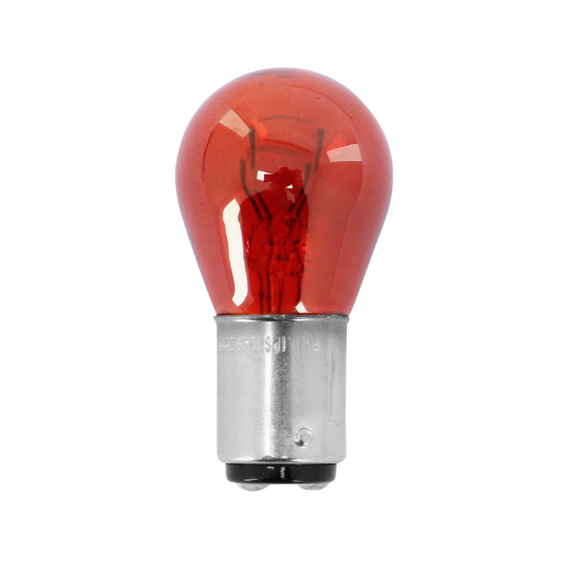 STANDARD LAMP BULB 12V 21-5W BAW15d BASE STANDARD PR21-5W RED (POSITION LIGHT + STOP) (SOLD INDIVIDUALLY) -FLOSSER-