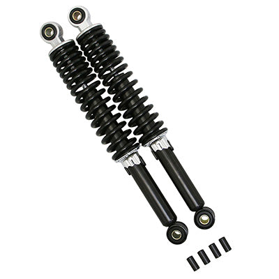 BLACK ADJUSTABLE CYCLO SHOCK ABSORBER (340 mm AXLE DISTANCE) (PAIR) -P2R SELECTION-