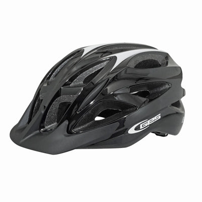 CASQUE VELO ADULTE GES VTT-GRAVEL REVO NOIR IN-MOLD TAILLE 54-58 AVEC VISIERE ET FIT-SYSTEM (VENDU EN BOITE)