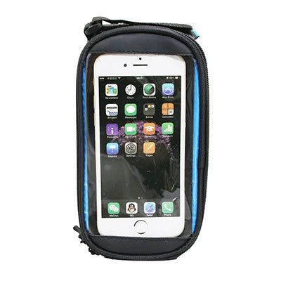 SMARTPHONE FIETSFRAME-STEEMTAS VOOR MOBIELE TELEFOON - I-PHONE VELCRO BEVESTIGING (19,5x10x9cm)