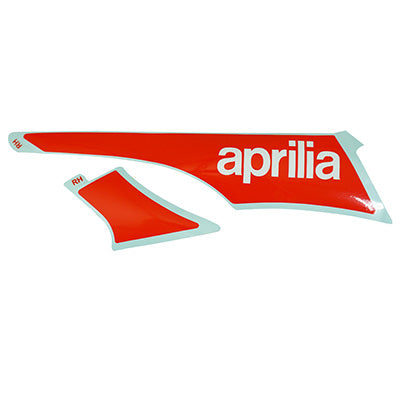 AUTOCOLLANT-STICKER-DECOR SPOILER DROIT ORIGINE PIAGGIO APRILIA 50 SR 2018+  -2H002027-