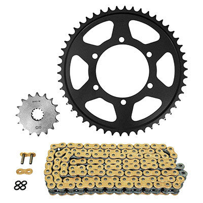 KIT CHAINE ADAPTABLE TRIUMPH 800 TIGER 2011+2019, TIGER ABS 2011+2014  525  16x50  (DIAM COURONNE 106-125-10.5)  (DEMULTIPLICATION ORIGINE)  -AFAM-