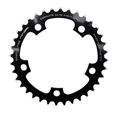 ROAD CHAINRING 5BRA D.110 TA ZEPHYR 36TTS INTERIOR BLACK ALU 7075 TYPE SHIMANO 9-10S.