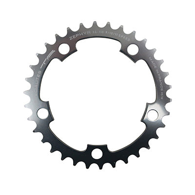 ROAD CHAINRING 5BRA D.110 TA ZEPHYR 34TTS INTERIOR SILVER ALU 7075 TYPE SHIMANO 9-10V.