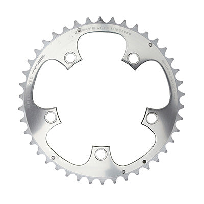 ROAD CHAINRING 5BRA D.110 TA ZEPHYR 42TTS EXTERIOR SILVER ALU 7075 TYPE SHIMANO 9-10V.