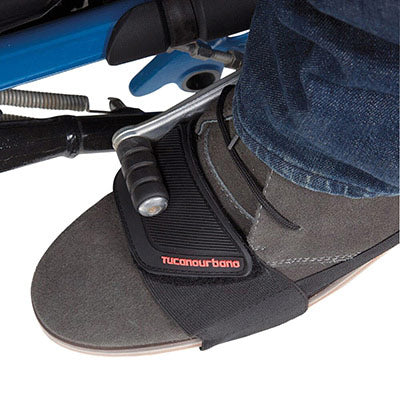 PROTEGE SELECTEUR-PROTECTION CHAUSSURE TUCANO LAFASCETTA CAOUTCHOUC NOIR AVEC ELASTIQUE AU TALON (311-N)