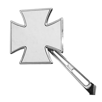 RETROVISEUR MOTO VICMA CUSTOM CROIX DE MALTE GAUCHE M10-125 METAL CHROME **