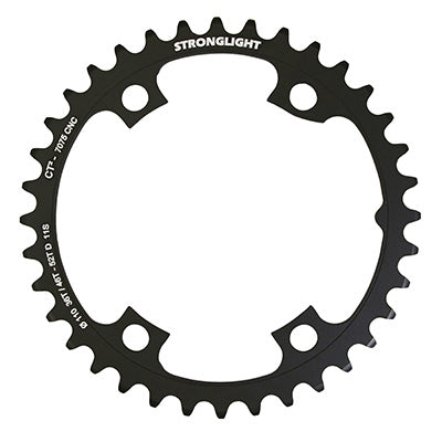 ROAD CHAINRING 4BRA D.110 FOR SHIMANO ULTEGRA R8000 - R8050 STRONGLIGHT 36T BLACK INTERIOR CT2 11V. (FOR 46 AND 52T CHAINRING)