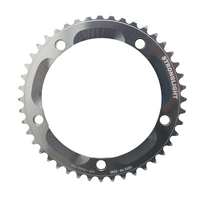 TRACK CHAINRING 5BRA D.144 STRONGLIGHT 44TTS SILVER ALU 7075 FOR 3.17mm CHAIN ​​(1"1-8)