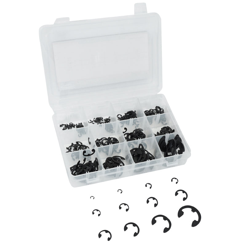 CIRCLIPS ANNEAU 9 TAILLES DIAM DE 2,3 à 19mm  (ASSORTIMENT)  (BOITE 365 PIECES)  -P2R-