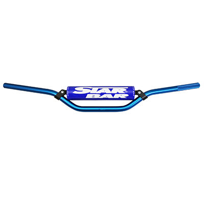 GUIDON MOTO CROSS STAR BAR  MX-ENDURO ALU 2014 T6 DIAM 22,2mm L800mm H86mm BLEU AVEC BARRE DE RENFORT