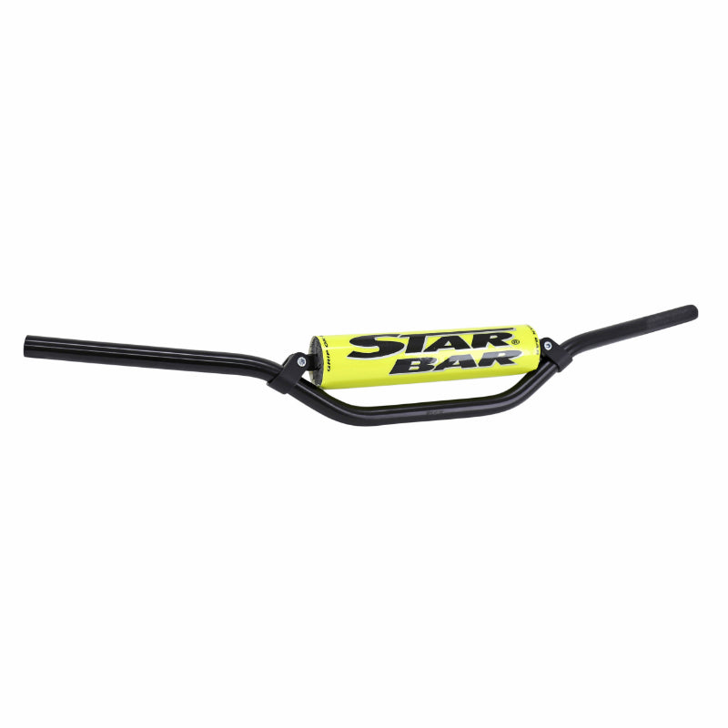 GUIDON MOTO CROSS STAR BAR  MX-ENDURO ALU 2014 T6 DIAM 22,2mm L800mm H86mm NOIR AVEC BARRE DE RENFORT