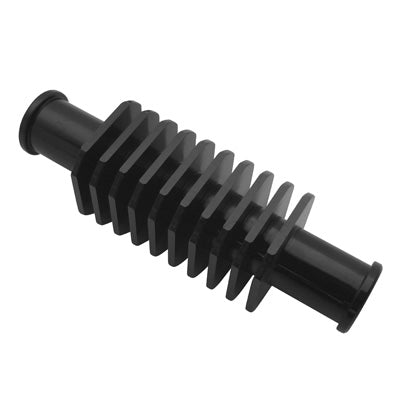 RADIATEUR DE DURITE ECHANGEUR REPLAY ALU CNC NOIR FORME CARREE (57x29mm, FIXATION DURITE 17mm)