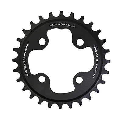 MTB CHAINRING 4BRA D.64 TA ONE 28TTS MONO MAT BLACK ALU FOR SHIMANO - SRAM - RACE FACE - FSA 10-11-12V. NARROW WIDE