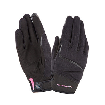 GANTS PRINTEMPS-ETE TUCANO FEMME MIKY LADY NOIR  T 6,5 (XS)  (HOMOLOGUE EN 13594:2015-CE) (COMPATIBLE ECRAN TACTILE)