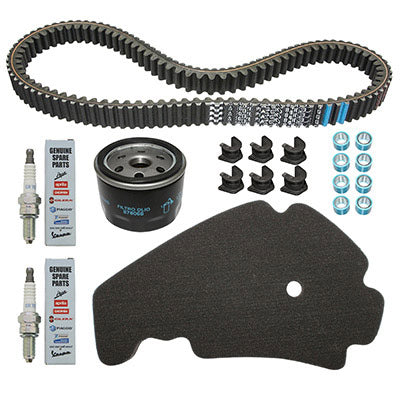 ORIGINAL MAXISCOOTER MAINTENANCE KIT PIAGGIO 500 BEVERLY 2005+, 500 X10 2012+-GILERA 500 FUOCO 2007+ (WITH VARIATOR GUIDES - WITHOUT BRAKE PADS) -1R000402-