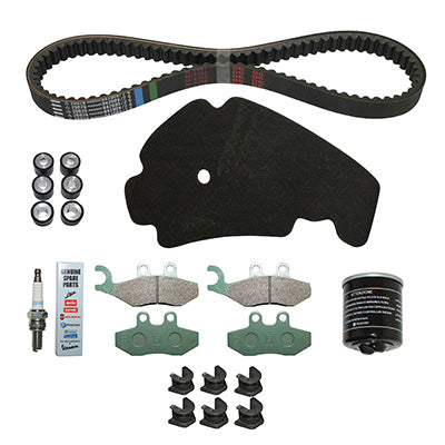 KIT ENTRETIEN MAXISCOOTER ORIGINE PIAGGIO 125 BEVERLY 2005+ (AVEC GUIDES VARIATEUR)  -1R000413-