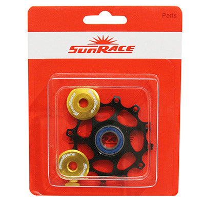 SUNRACE 12 TEETH CERAMIC DERAILLEUR PULLEY FOR 12-11-10V DERAILLEUR. MS30-MX60-MZ80 (SOLD INDIVIDUALLY)