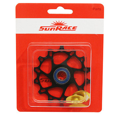 SUNRACE 14 TEETH CERAMIC DERAILLEUR PULLEY FOR 12-11-10V DERAILLEUR. MS30-MX60-MZ80 (SOLD INDIVIDUALLY) - COMPATIBLE SRAM 12V.