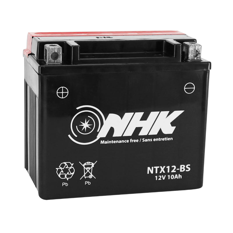 12V 10 Ah NTX12-BS NHK MF MAINTENANCE-FREE BATTERY DELIVERED WITH ACID PACK (Lg151xW87xH131mm) (PREMIUM QUALITY - EQUIVALENT YTX12-BS)