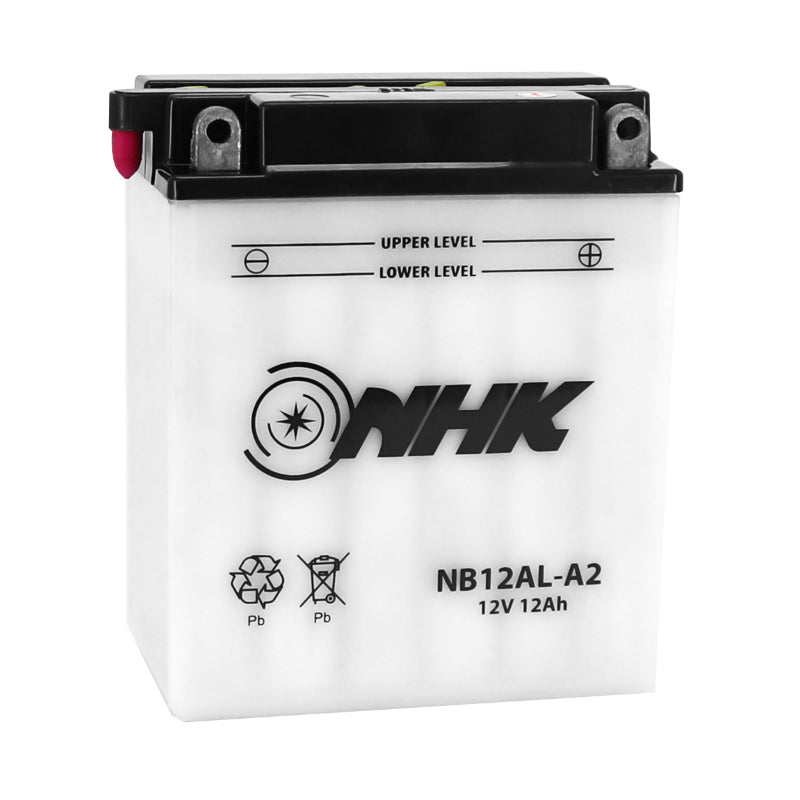 12V 12 Ah NB12AL-A2 NHK CONVENTIONAL BATTERY WITH MAINTENANCE (Lg134xW80xH160mm) (PREMIUM QUALITY - EQUIVALENT YB12AL-A2)