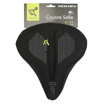 NEWTON GEL MEMORY SHAPE BLACK BICYCLE SADDLE COVER (245x230mm)