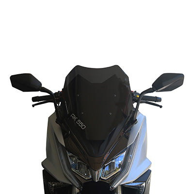 MAXISCOOTER VOORRUIT VOOR KYMCO 550 AK ABS 2017+ GEROOKT (H 480mm - L 390mm) -FACO-