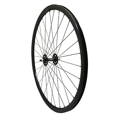 ROUE ROUTE - FIXIE PATIN P2R NOIR AVANT AVEC ECROUS JANTE 17C PROFIL 28mm