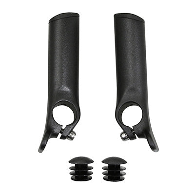 NEWTON HANGER END WITH HAND REST MATTE BLACK (PAIR)