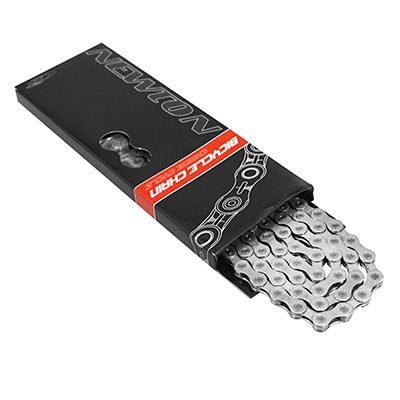 11V E-FIETSKETTING. NEWTON KMC X11e VERSTERKT ZILVER 116 LINKS SHIMANO EN SRAM COMPATIBEL