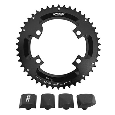 4BRA D.110 ROAD KETTINGBLAD VOOR SHIMANO ULTEGRA R8000 - R8050 MICHE 46DTS ZWART EXTERIEUR 11S.