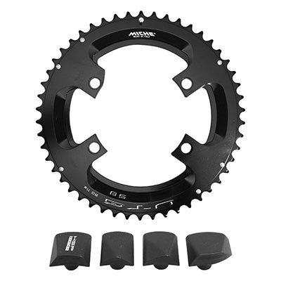 4BRA D.110 ROAD KETTINGBLAD VOOR SHIMANO ULTEGRA R8000 - R8050 MICHE 50DTS ZWART EXTERIEUR 11S.