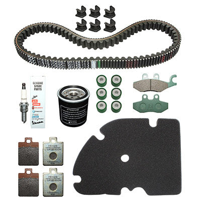 ORIGINAL MAXISCOOTER MAINTENANCE KIT PIAGGIO 250 MP3 LT 2008+2009 (WITH BRAKE PADS) -1R000381-