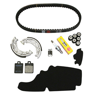 KIT ENTRETIEN SCOOT ADAPTABLE PIAGGIO 50 VESPA LX 4T 2005+  -RMS-