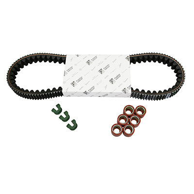 KIT TRANSMISSION (COURROIE, GALETS, GUIDES) ORIGINE PIAGGIO 300 MP3, YOURBAN 2011-2018, X7 2008+, VESPA GTS 2010+, -GILERA 250-300 NEXUS 2010+-APRILIA 250-300 ATLANTIC, SR-MAX 2011+  -1R000447-