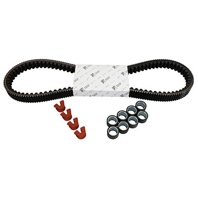 TRANSMISSION KIT (BELT, ROLLERS, GUIDES) ORIGINAL PIAGGIO 350 MP3 2018+, X10 2012+, BEVERLY 2012+ -1R000448-