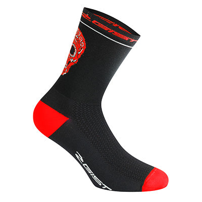 SUMMER SOCKS-ANKLE SOCKS GIST CRANE BLACK-RED 36-39 - HEIGHT 18CM (PAIR) -5860