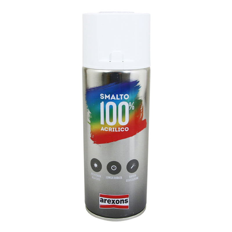 BOMBE DE PEINTURE AREXONS ACRYLIQUE 100 BLANC ELECTRO AEROSOL 400 ml (3596)