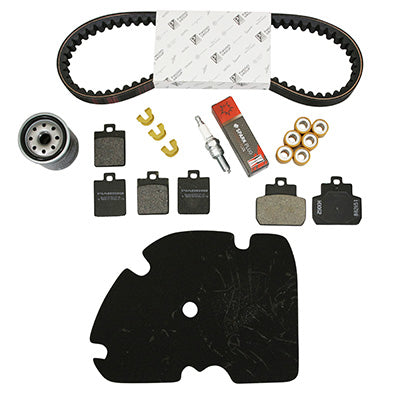 KIT ENTRETIEN MAXISCOOTER ORIGINE PIAGGIO 125 MP3 2006+ (AVEC PLAQUETTES DE FREIN)  -1R000384-