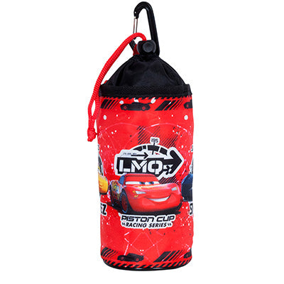 DISNEY CARS RED CHILDREN'S SOFT BOTTLE HOLDER WITH VELCRO HANGER FIXATION